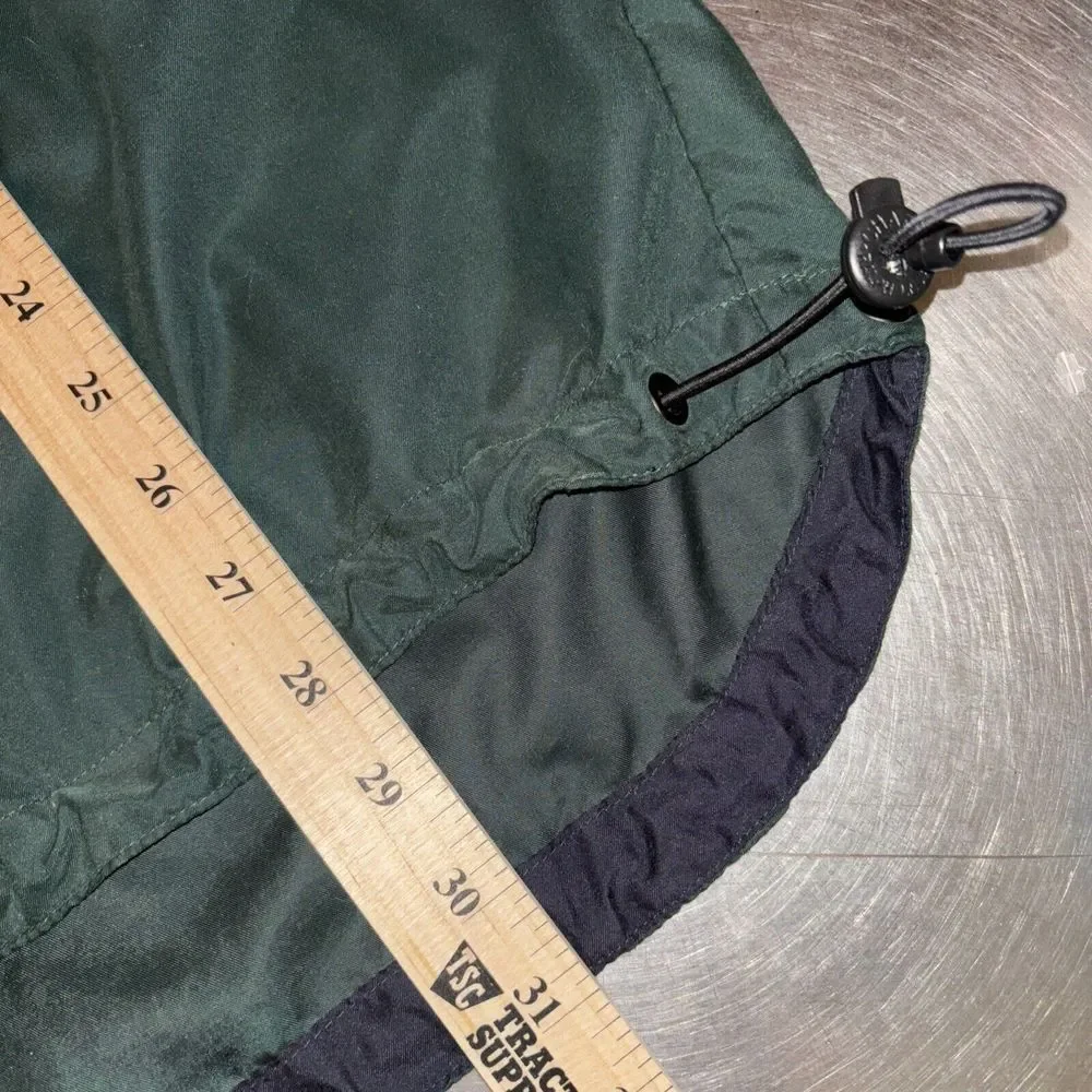 VTG Chaps Ralph Lauren Windbreaker Men Large Green Tartan Hooded Pullover Vented